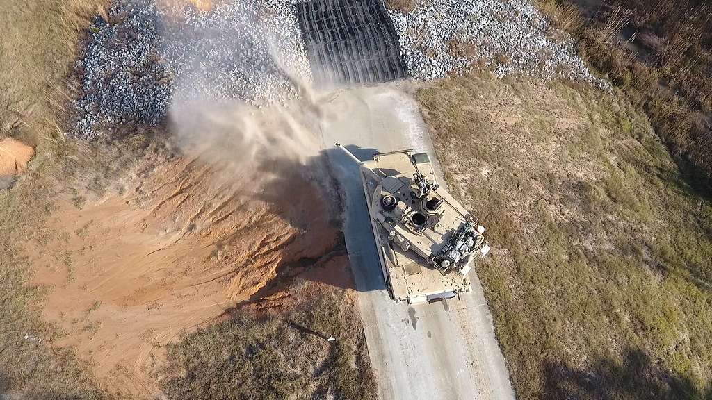 Aerial Drone Image Of An M1A2 Abrams Main Battle Tank - NARA & DVIDS ...