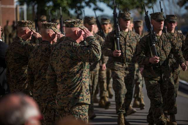 Major Gen. Miller and various sergeants major stand - NARA & DVIDS ...