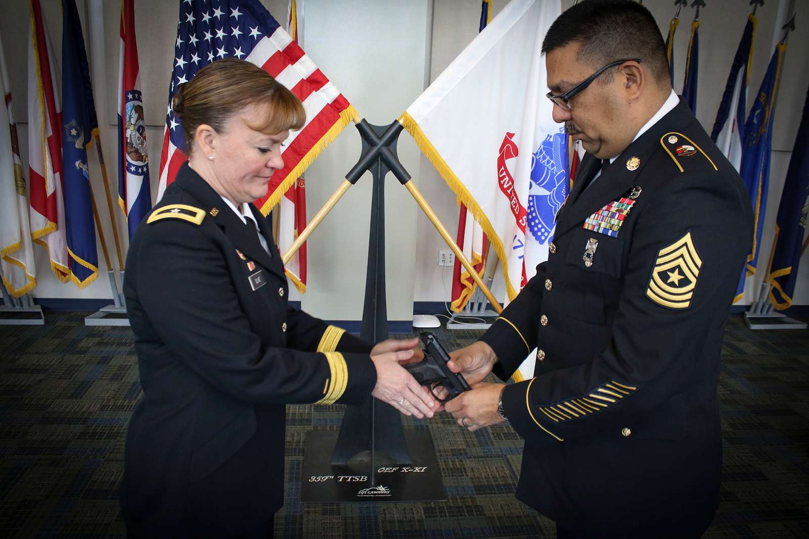 Army Reserve Brig. Gen. Nikki Griffin-Olive (left), - NARA & DVIDS ...