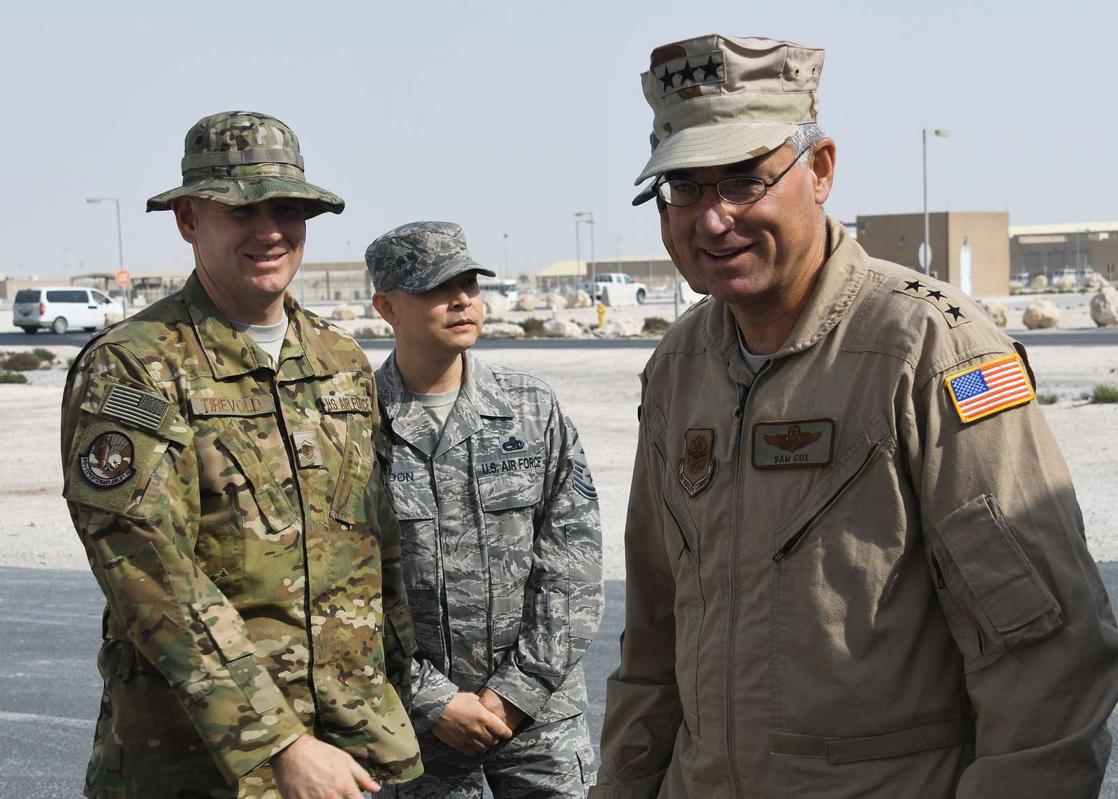 Lt. Gen. Sam Cox, commander of the 18th Air Force, - NARA & DVIDS ...