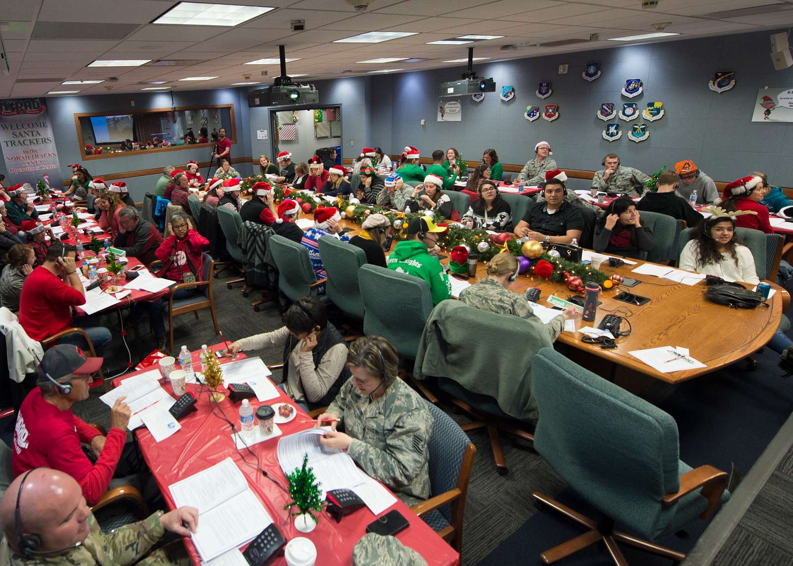 A photo of the 2016 NORAD Tracks Santa Operations Center - NARA & DVIDS ...