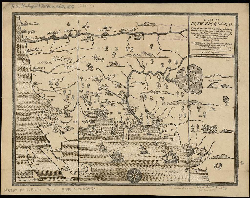 A Map Of New England Being The First That Ever Was Here Cut By   A Map Of New England Being The First That Ever Was Here Cut By John Foster D1cdf5 1024 