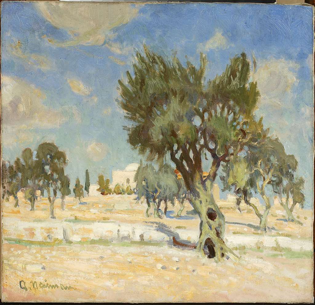 Abraham Neuman - Olive trees near Jerusalem - MP 5068 MNW - National ...