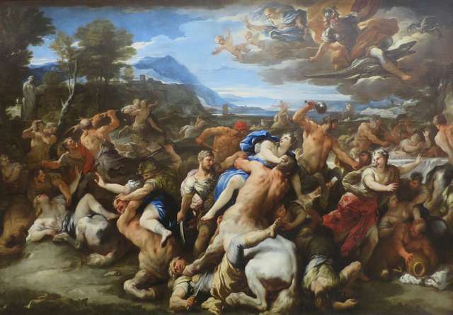 'Battle of Lapiths and Centaurs' by Luca Giordano, The Hermitage ...