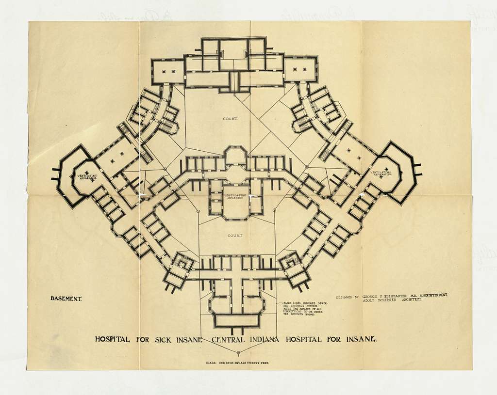 Central State Hospital building drawings ...