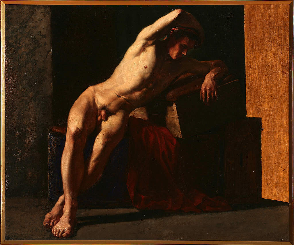 Danish painter, 19th century, A nude male model. Unsigned - PICRYL - Public  Domain Media Search Engine Public Domain Search