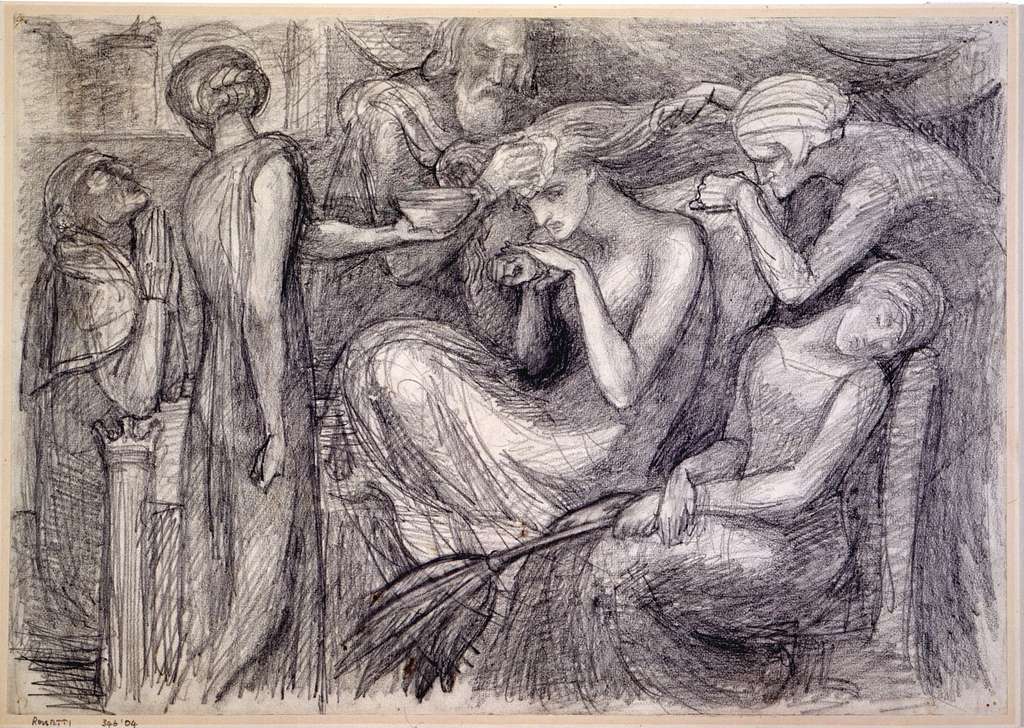 Dante Gabriel Rossetti The Death of Lady Macbeth Birmingham