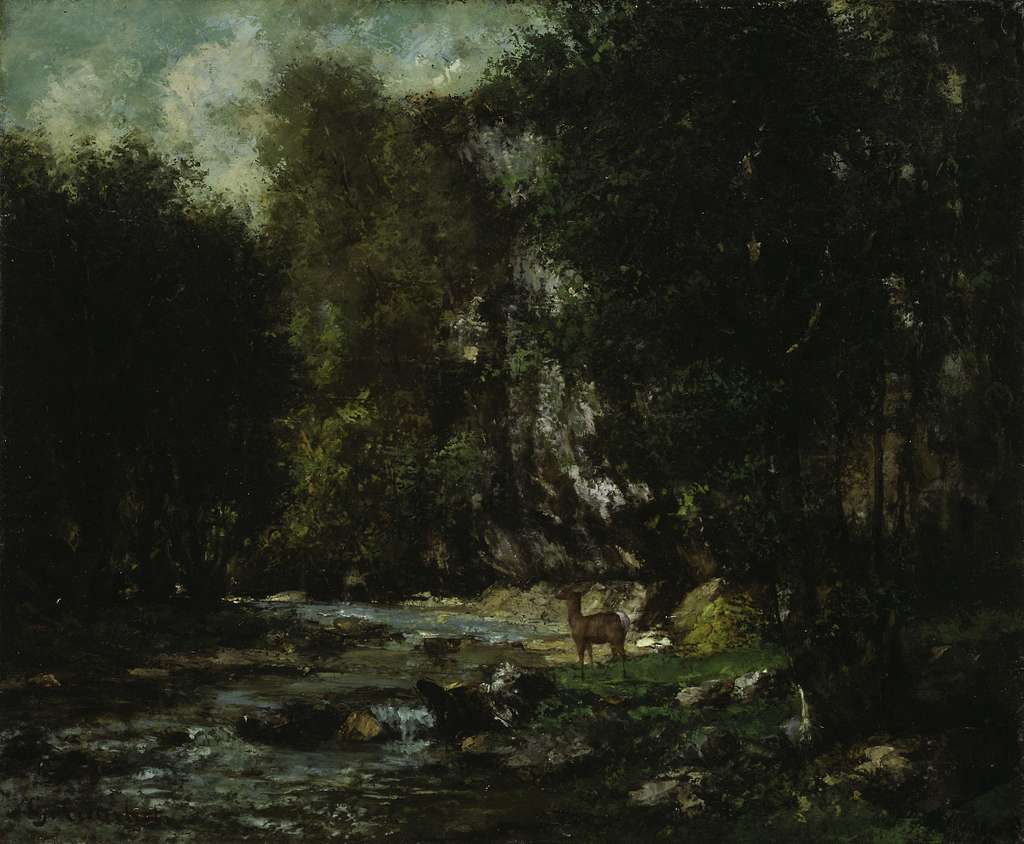 Gustave Courbet - The Brook of Les Puits-Noir - 1933.1117 - Art ...