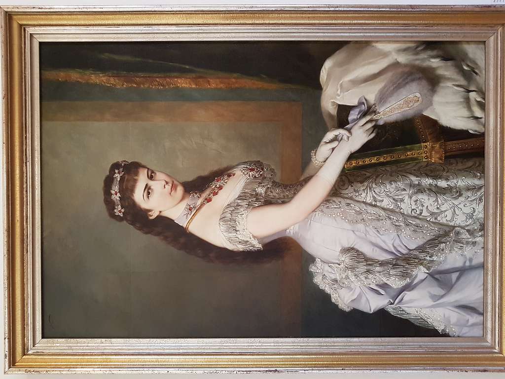 Hermesvilla Sissi-Portrait Hermann Nigg 1882 - PICRYL - Public