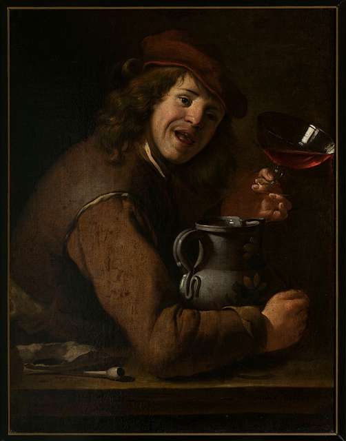 Jan Vermeer van Utrecht - Boy drinking wine - M.Ob.1213 - National ...