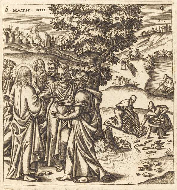 Léonard Gaultier Christ Telling His Disciples Of The Parable Of The Dragnet Probably C 1576