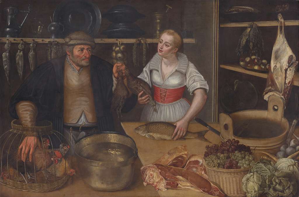 The Kitchen Maid by RIJCK, Pieter Cornelisz van