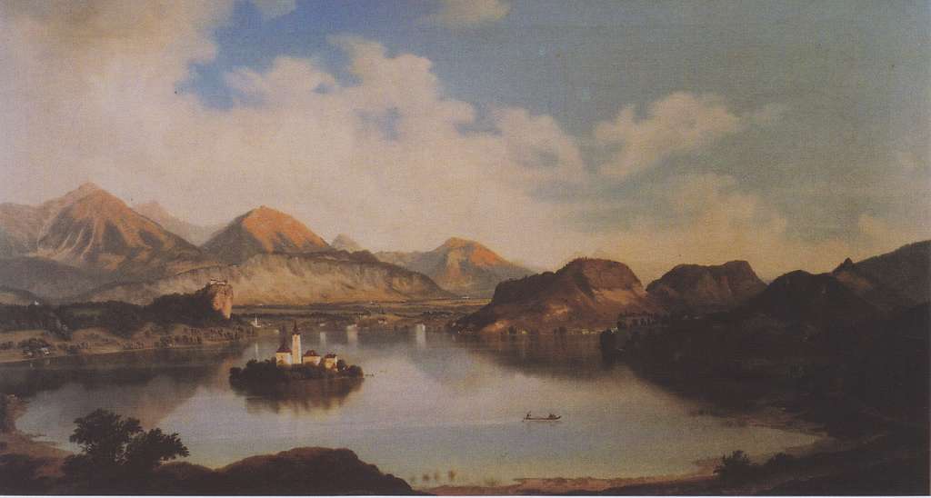 20 Paintings of lake Search - Images: Media Engine Public Domain Search Domain PICRYL bled Public