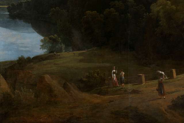 Jean-Victor Bertin (French, 1767-1842) Mountainous Landscape with Classical  Figures Auction Number 2704B Lot Number 339