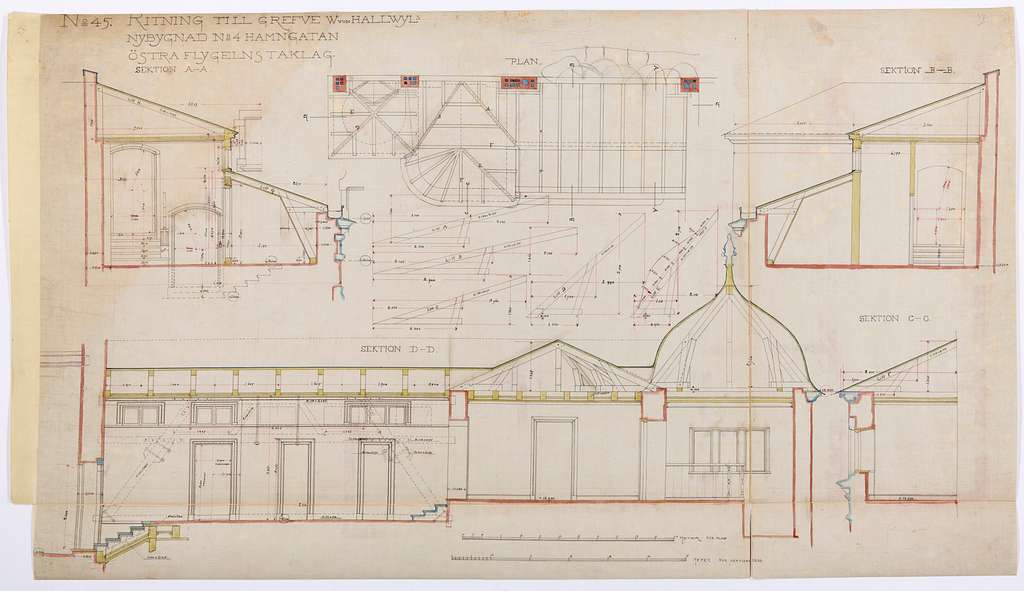 Ritning Hallwylska palatset - Hallwylska museet - 101051 - PICRYL ...