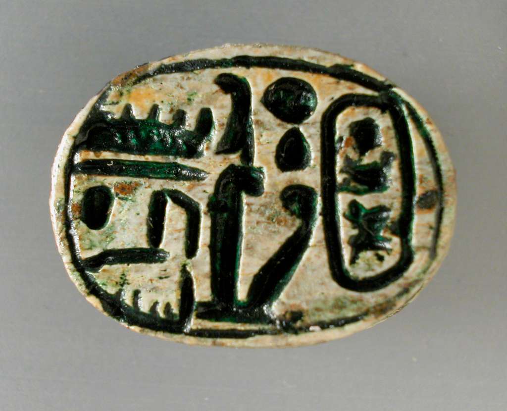 Scarab with Royal Names of Seti I and the Deified King Thutmose III ...