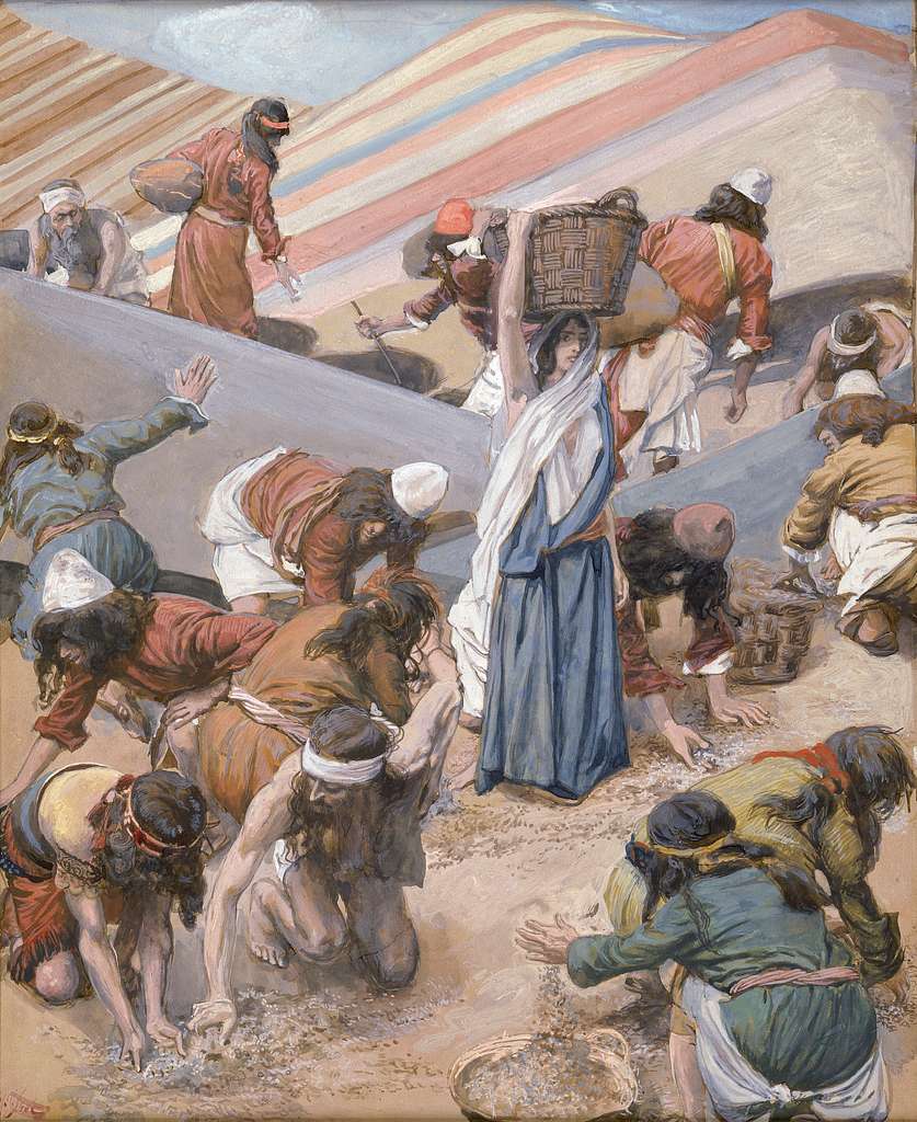 Tissot The Gathering of the Manna color PICRYL Public Domain