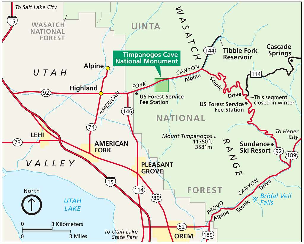 NPS timpanogos-cave-map - Public domain map - PICRYL - Public Domain ...