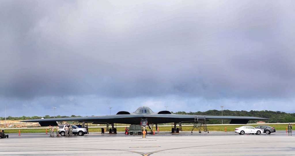 A U.S. Air Force B-2 Spirit Aircraft Deployed From - NARA & DVIDS ...