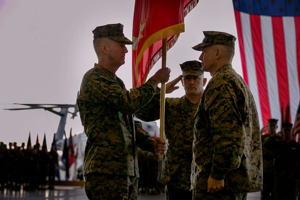 Col. Robert Morgan receives Marine Aircraft Group 29’s - NARA & DVIDS ...