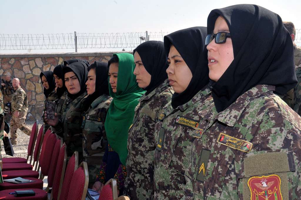 Female soldiers from the Afghan National Army celebrated - NARA & DVIDS ...