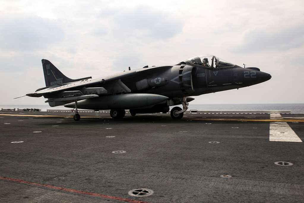 An AV-8B Harrier Pilot With Marine Attack Squadron - PICRYL - Public ...