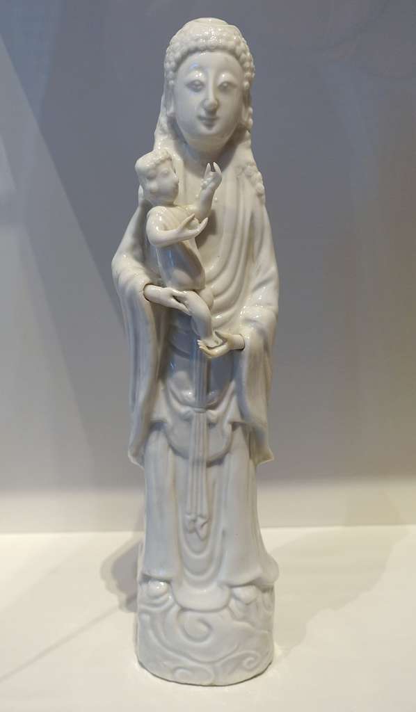 Madonna and Child, commissioned by Jesuit missionaries, Dehua ware ...