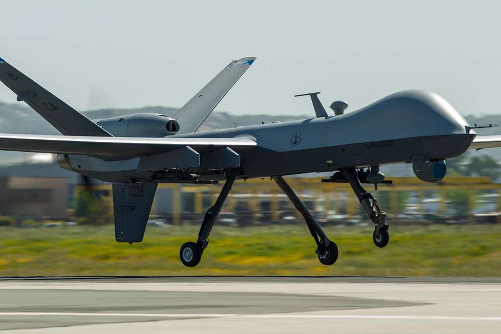 An MQ-9 Reaper remotely piloted aircraft from the 163d - NARA & DVIDS ...