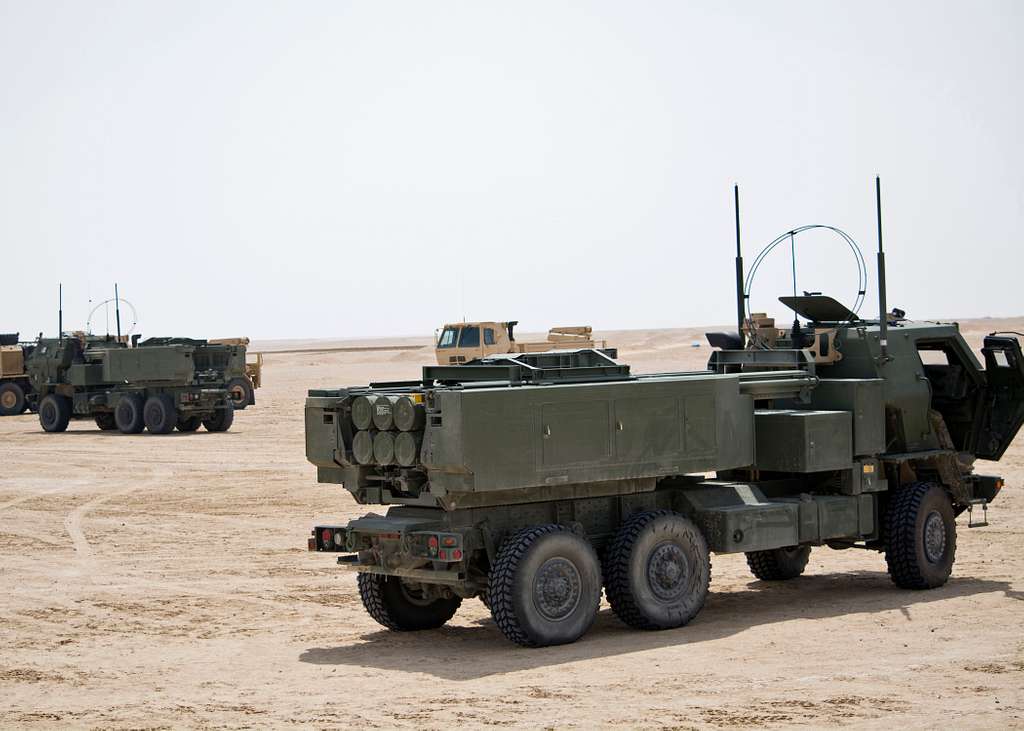 Two High Mobility Artillery Rocket System Weapons Systems Nara