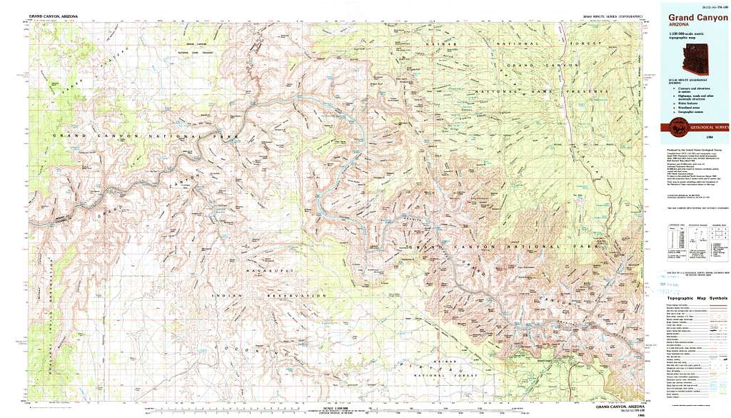 NPS grand canyon topo map   Public domain map   PICRYL   Public