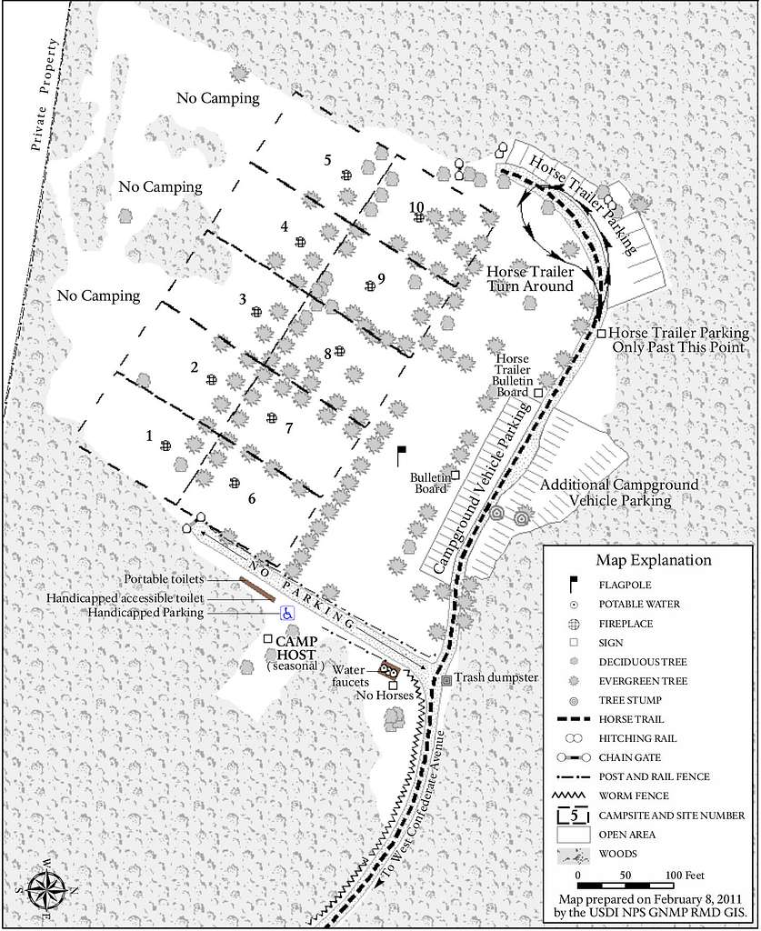 NPS gettysburg-mcmillan-woods-campground-map - PICRYL - Public Domain ...