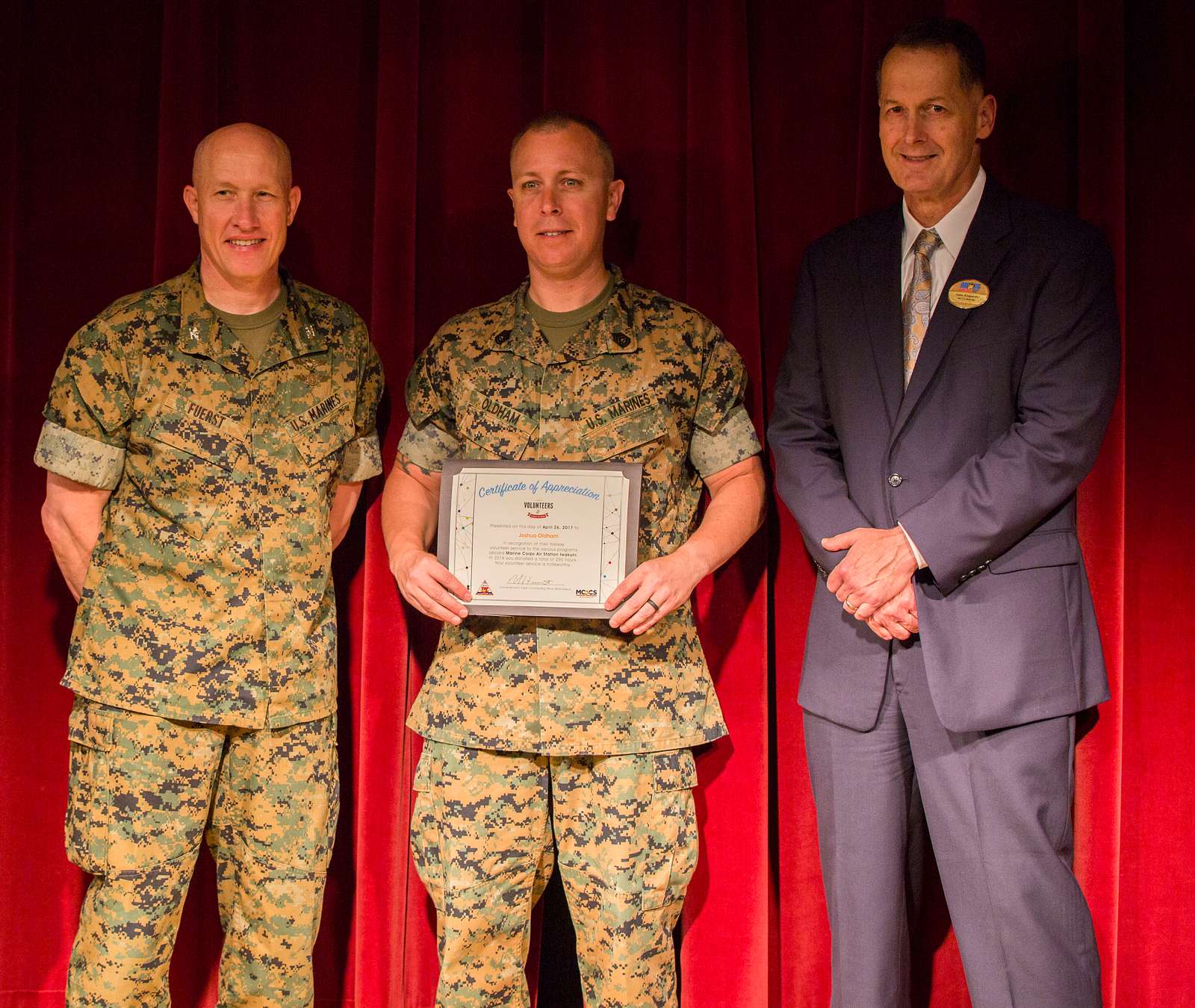 U S Marine Corps Gunnery Sgt Joshua Oldham With Marine Nara And Dvids