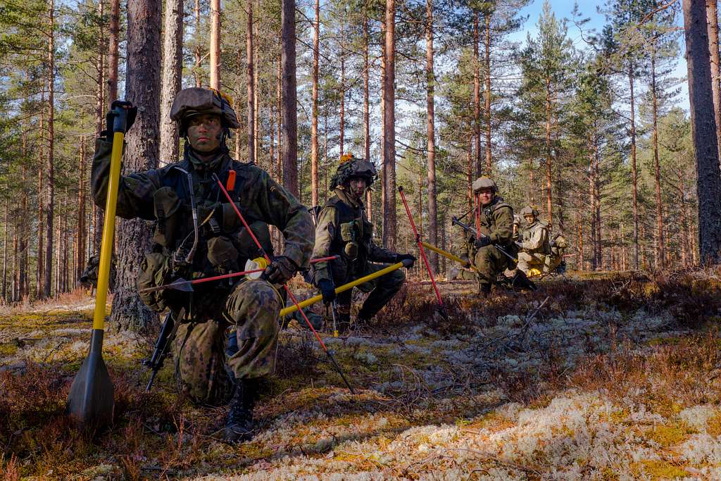 Finnish Soldiers Of The Armored Brigade, Conduct Bangalore - NARA ...