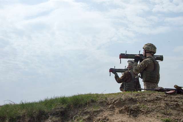 Two Ukrainian soldiers with the 1st Airmobile Battalion, - NARA & DVIDS ...