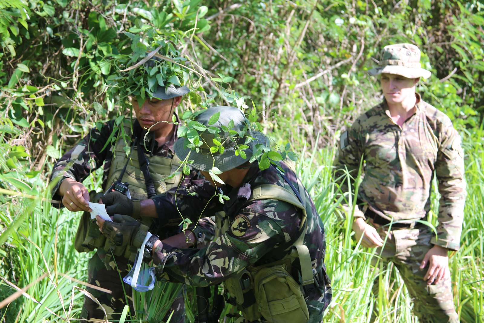 Philippine Soldiers, 1st Scout Ranger Regiment, along - NARA & DVIDS ...