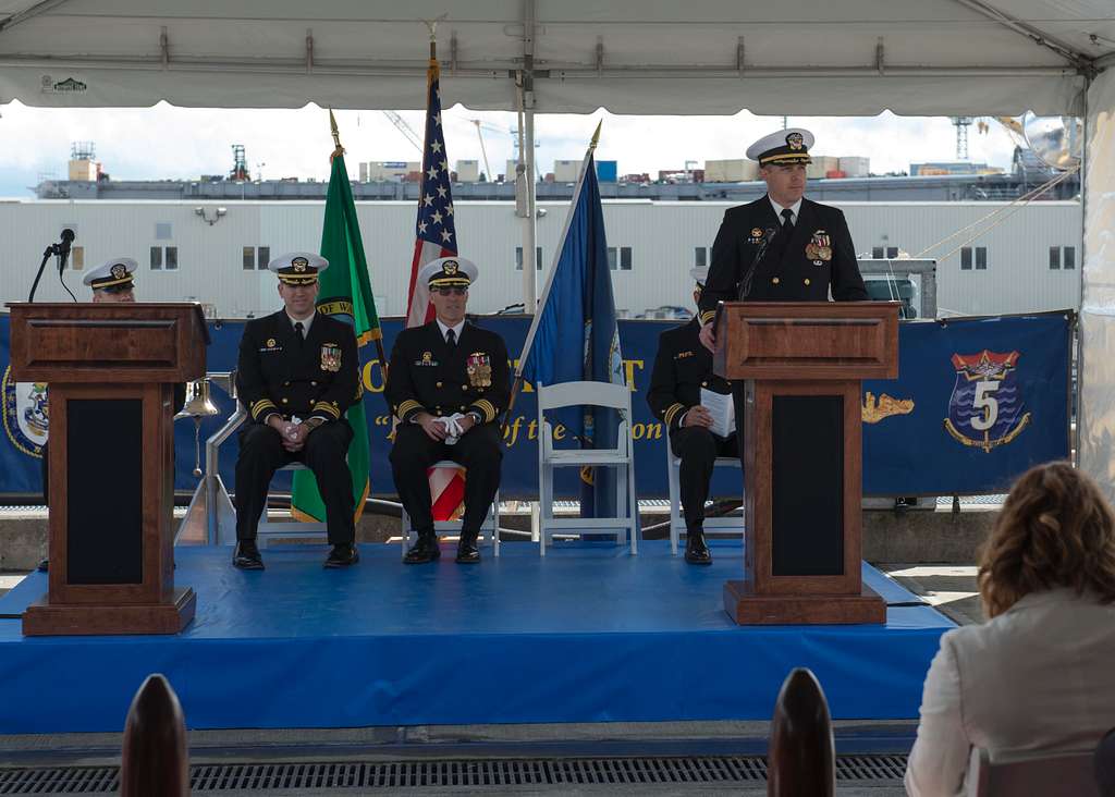 Cmdr. Brian Taddiken from Tacoma Washington delivers NARA