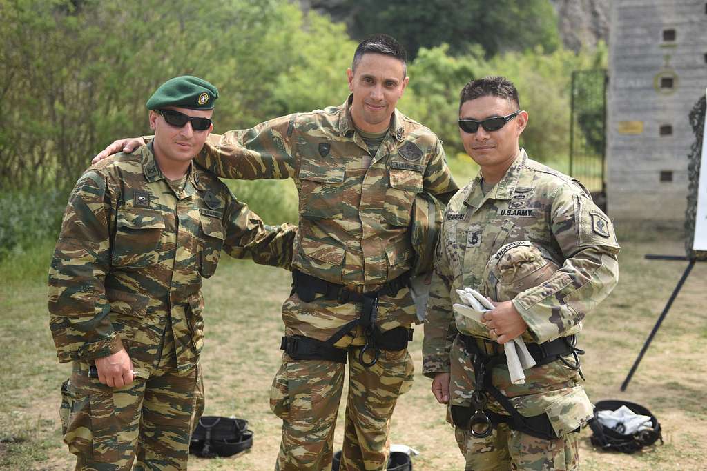 Greek Paratroopers With 1st Paratrooper Commando Brigade, - NARA ...