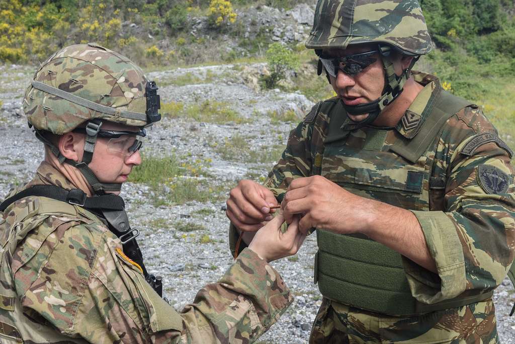 Greek Paratroopers With 1st Paratrooper Commando Brigade, - NARA ...