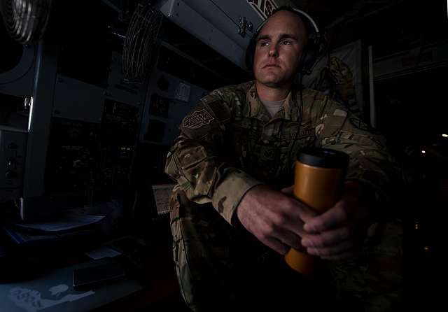 A KC-135 Stratotanker boom operator, assigned to the - NARA & DVIDS ...