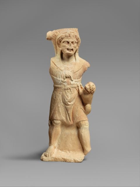 Limestone statue of Hera or Demeter (?) - PICRYL Public Domain Image