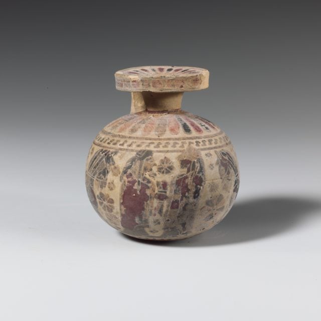 Terracotta aryballos (perfume vase) - PICRYL Public Domain Image