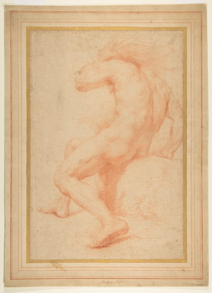 Back View Of A Seated Male Nude Picryl Public Domain Search