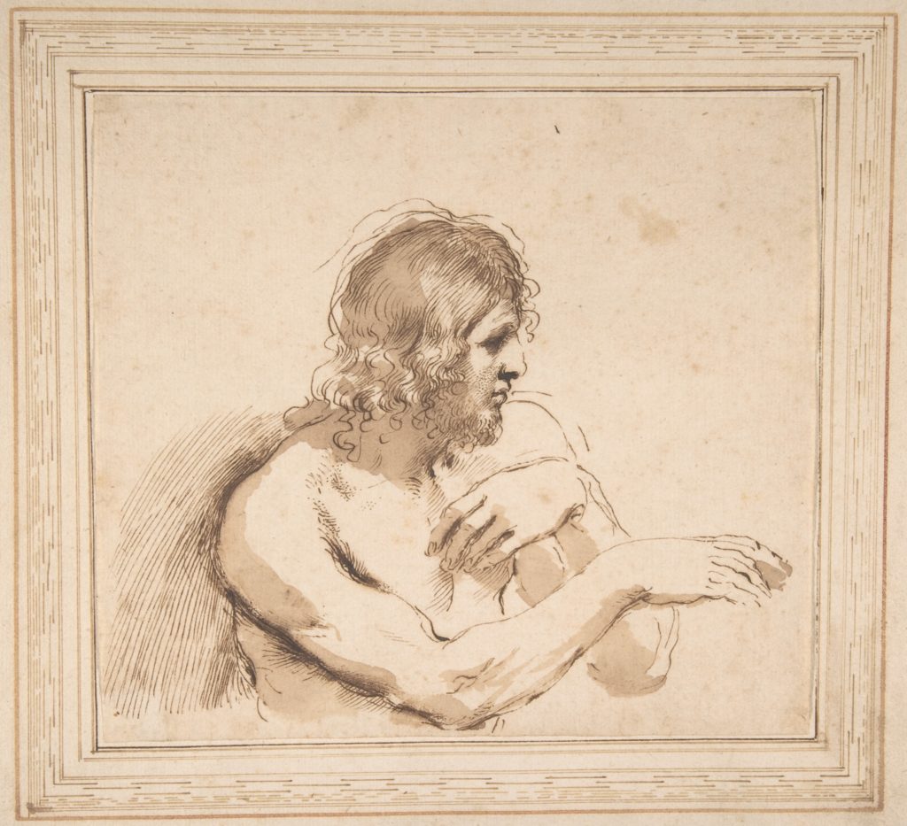 Half Figure Of A Nude Man Facing Right Picryl Public Domain Media