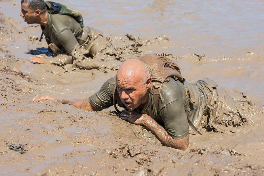 Marines crawl through a mud pit while participating - PICRYL Public ...