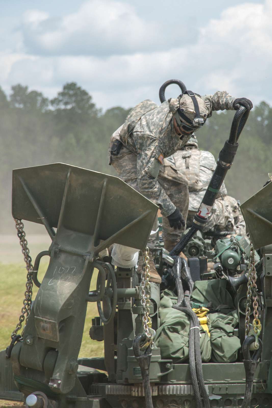 An Artillerymen With 1st Battalion, 118th Field Artillery - NARA ...