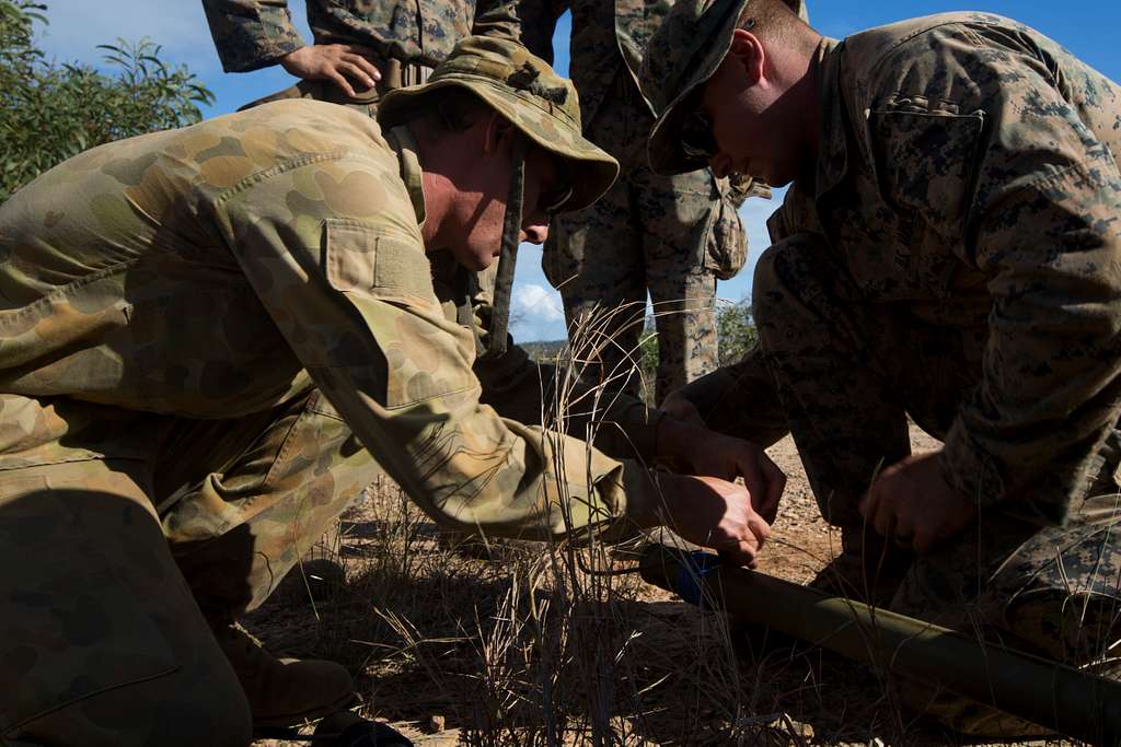 Australian Army Spr. Daniel Williams, Left, And U.s. - Nara & Dvids 