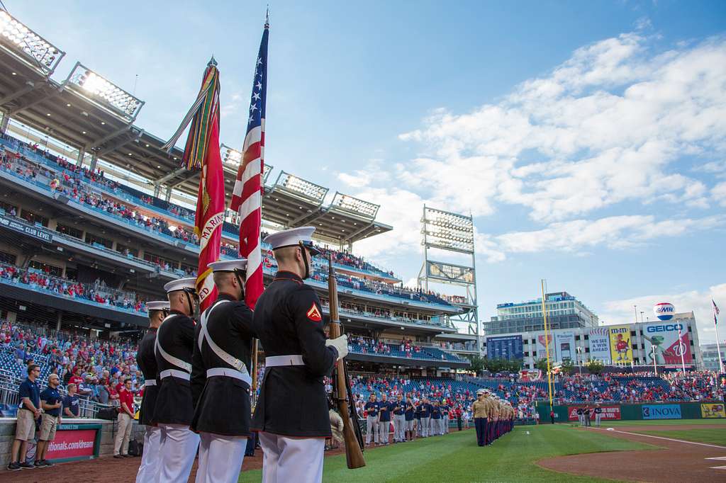 DVIDS - Images - CMC Throws First Pitch at Washington Nationals Game [Image  14 of 16]