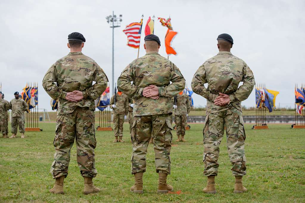 From left, U.S. Army Command Sgt. Maj. Timothy D. McGuire, - NARA ...