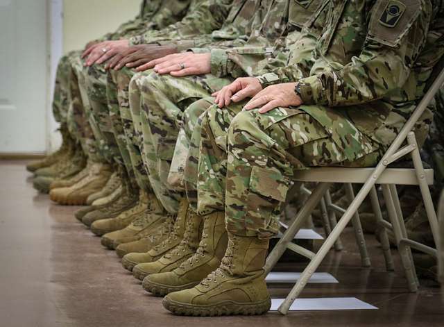 A Group Of Senior Noncommissioned Officers Sit Patiently - NARA & DVIDS ...