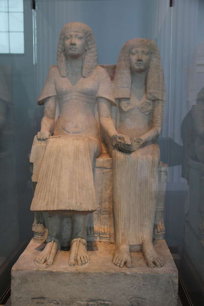 Egyptian Limestone Statue of Horemheb & Wife, 19th-18th Dynasty, c ...